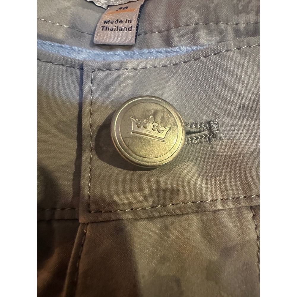 Peter Millar Mens Grey Camo Performance Golf Shorts Size 36 Crown Sport - Picture 2 of 8